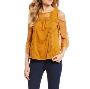 Jolt Cold Shoulder Flowy Top